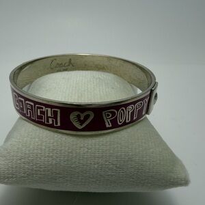 Coach Poppy Purple Bangle Bracelet